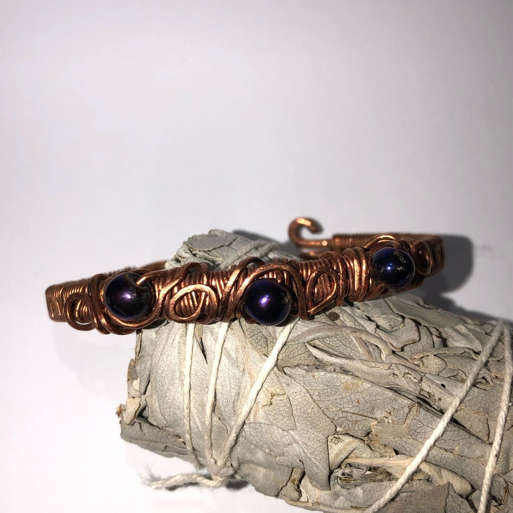 LIMITED TIME SALE Twisted Copper Adjustable Wrist Cuff